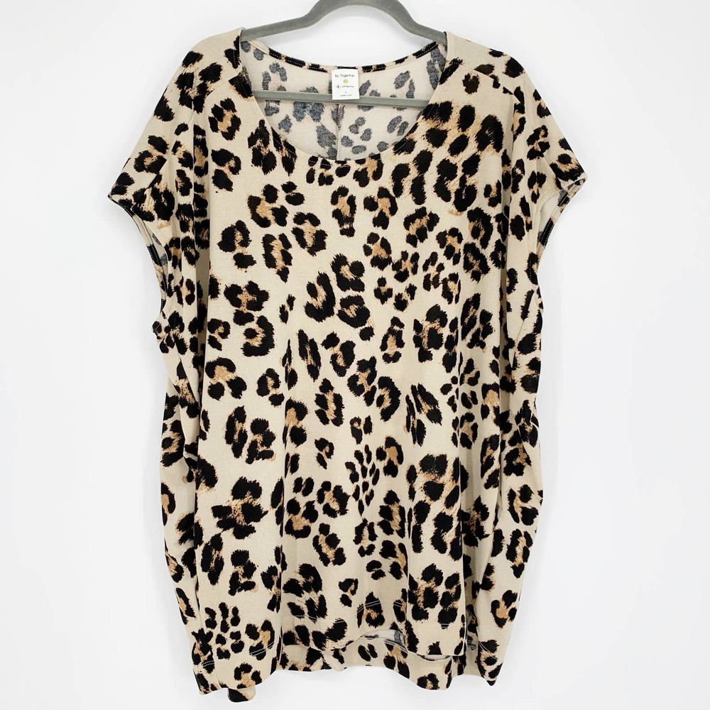 By Together I Animal Print Tunic Top, L